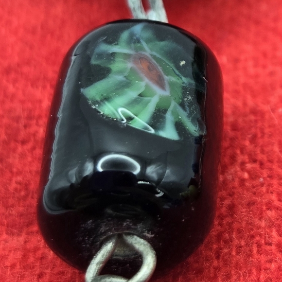 Vintage Chunky Art Glass Bead Necklace - Picture 4 of 9